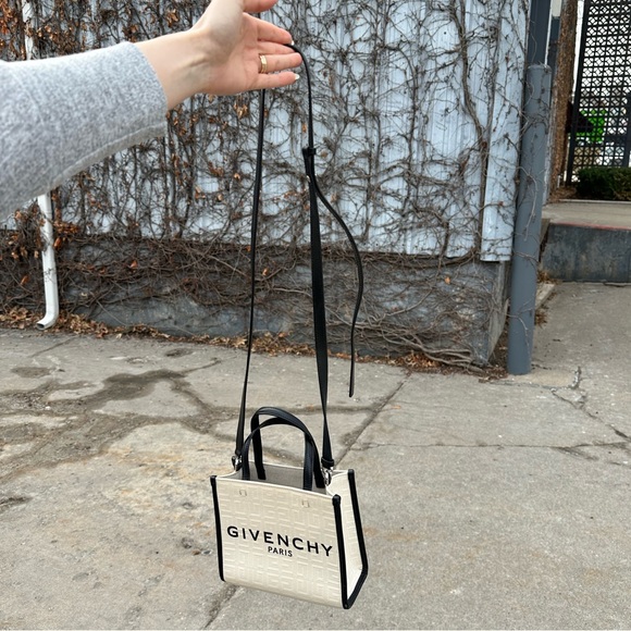 Givenchy Mini G-Tote Shopping Bag In 4G Coated Canvas - Picture 14 of 17